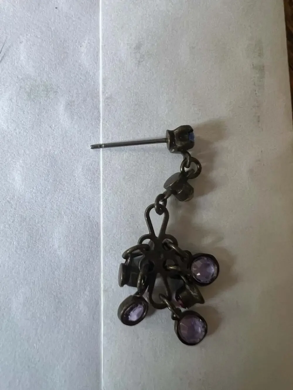 Impressive Vintage Rhinestone Dangle Earrings